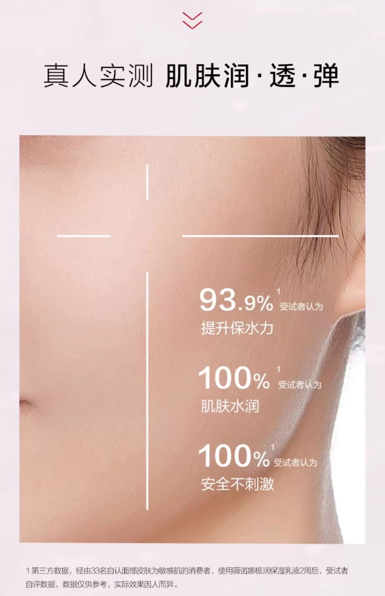 真人实测 肌肤润·透·弹